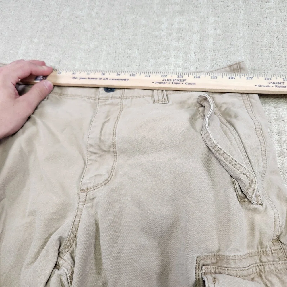 Vintage Paratrooper Style Shorts Men 32 Heavy Cotton Twill Old Navy‎ Military